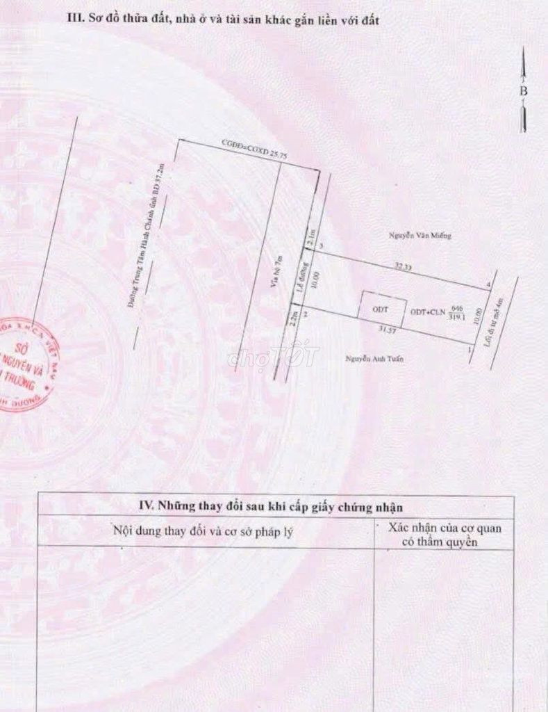 Mặt tiền đường Hùng Vương 10x32 Đường Hùng Vương, Phường Phú Mỹ