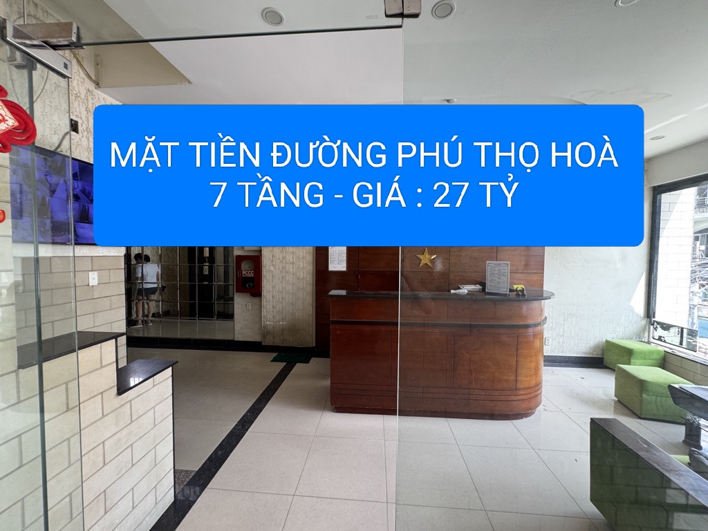 Bán nhà 150.8m² - 7 tầng - giá 27 tỷ Q. Tân Phú