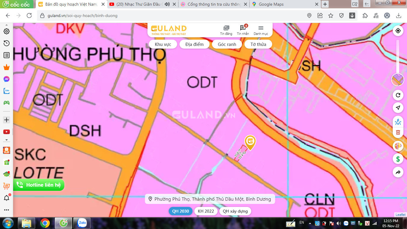 Bán bán  đất thổ cư 620m² , giá 5.8 tỷ tại, Phường Phú Thọ, Thành phố Thủ Dầu Một, Bình Dương
