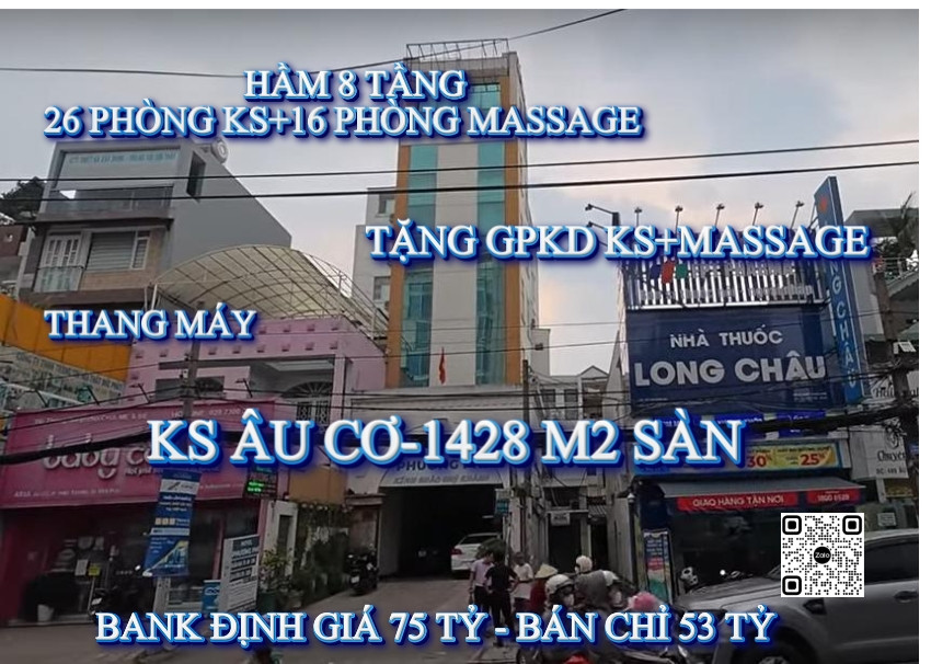 BÁN KHÁCH SẠN ÂU CƠ – TÂN PHÚ, HCM