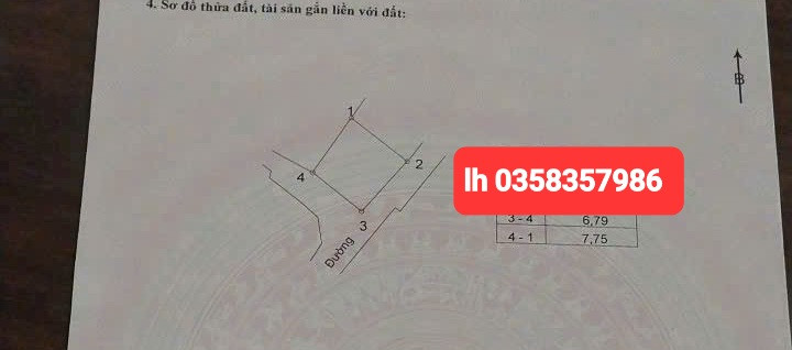 Bán đất 56m² ngang 6.79m giá 2.33 tỷ Phường Phúc Yên