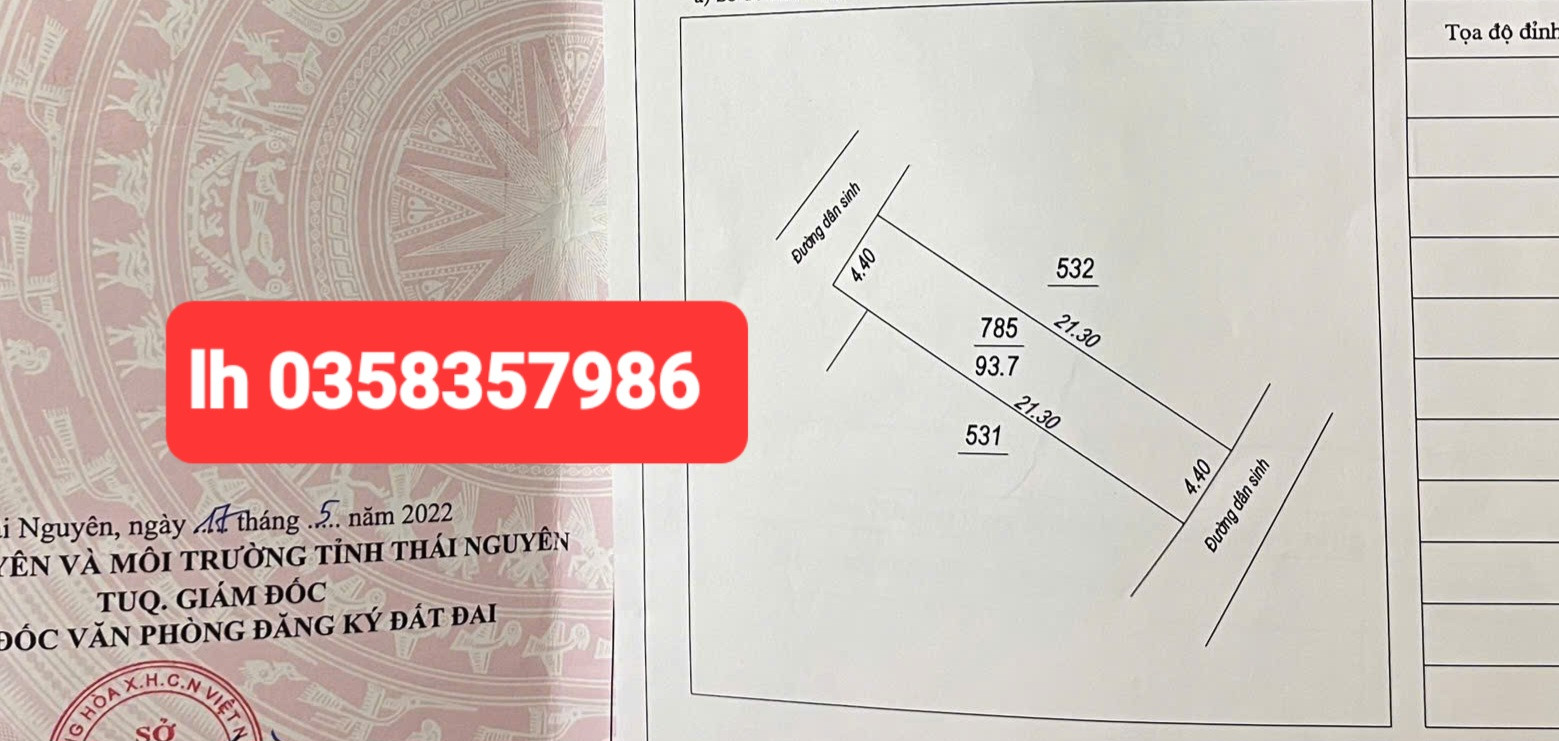 Bán nhà 93.7m² ngang 4.4m giá 2.85 tỷ Phường Quan Triều