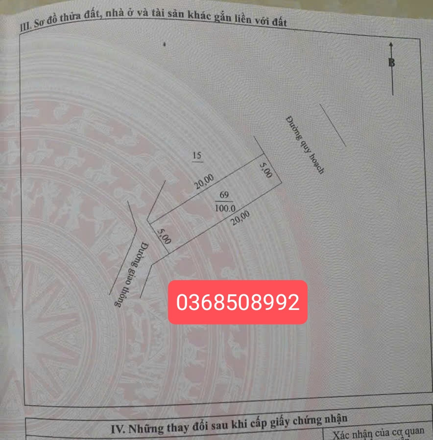 Bán đất 100m² ngang 5m giá 2.6 tỷ Phường Quyết Thắng