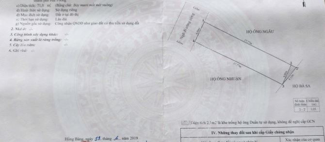 BÁN ĐẤT KIẾN THIẾT 3 – SỞ DẦU – HỒNG BÀNG 3,15 TỶ