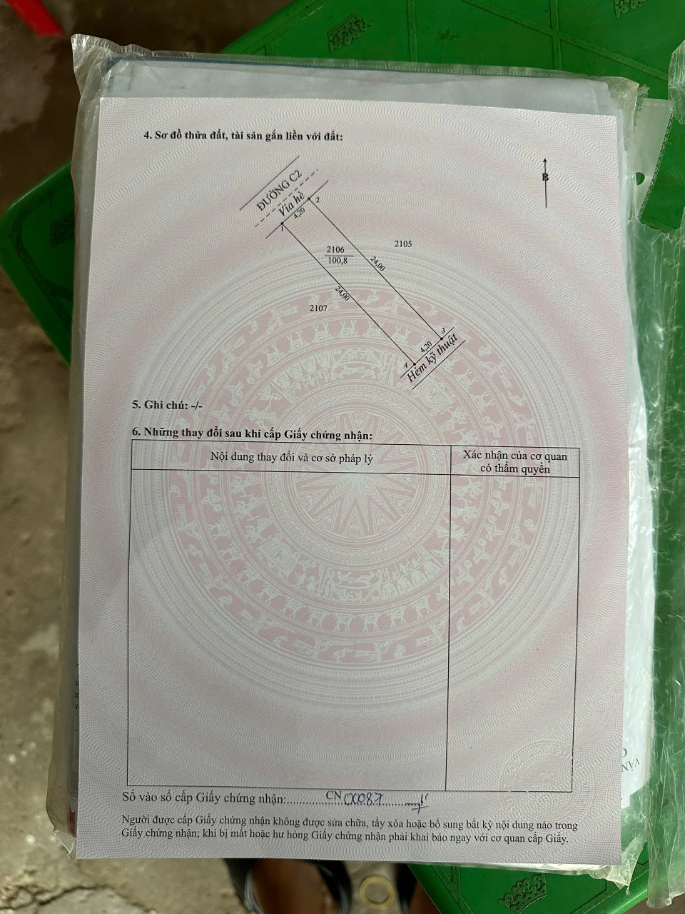 Bán đất 100.8m² Phường Sóc Trăng
