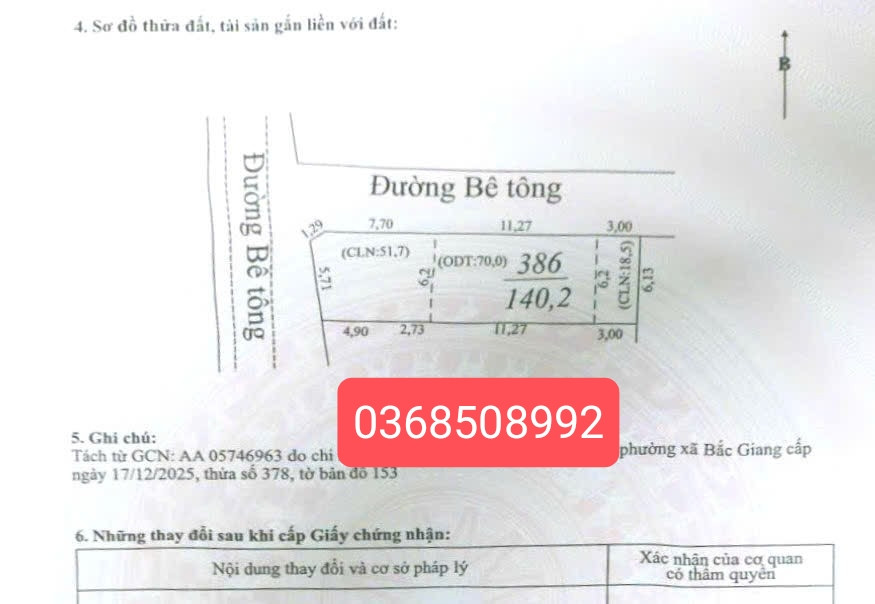 Bán đất 140m² ngang 5,7m giá 1.28 tỷ Phường Tân An