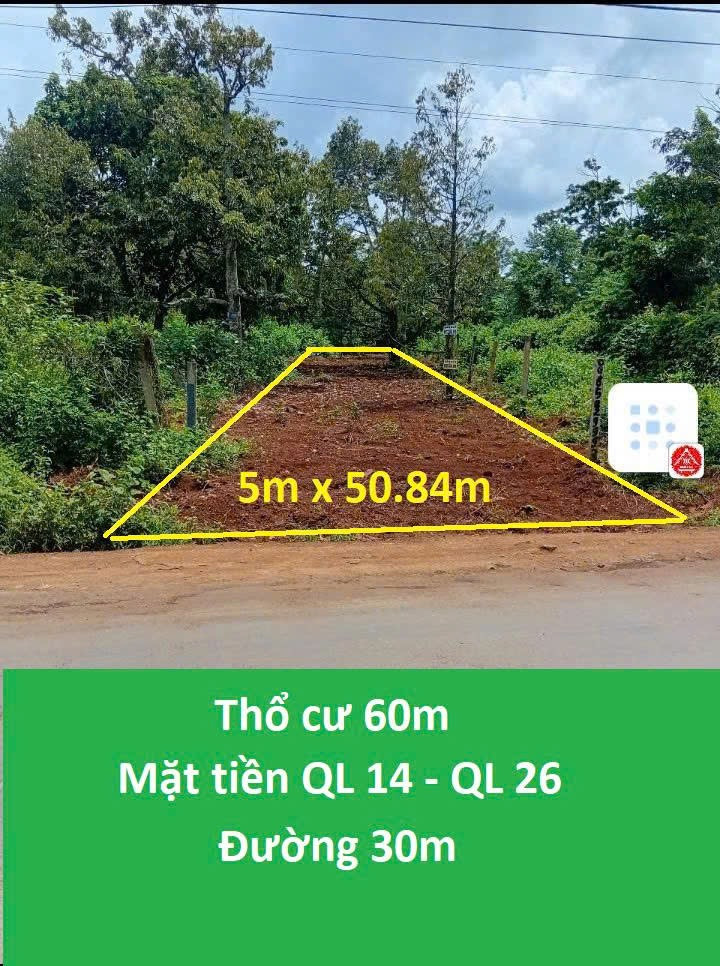 Bán đất 252.6m² ngang 5m giá 1.64 tỷ Phường Tân An