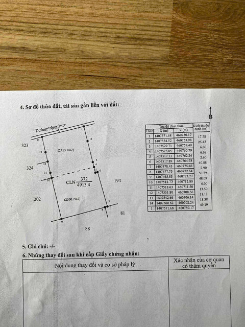 Bán đất 4944m² giá 3.8 tỷ Phường Tân An