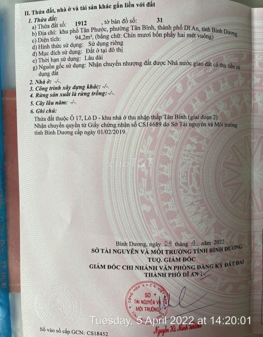 Nhà Đất Dĩ An Dĩ An Bình Dương