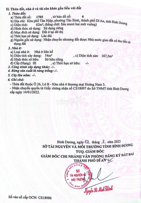 Nhà Đất Tân Bình Dĩ An Bình Dương