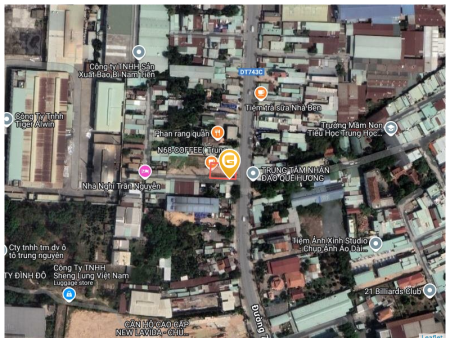 Bán đất 421.6m² 19 tỷ tại Phường Tân Đông Hiệp Thị xã Dĩ An