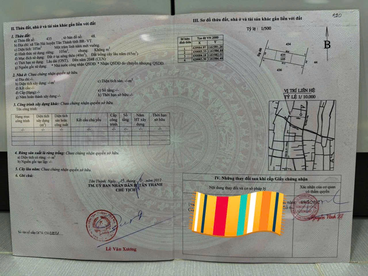 Bán đất 105m² ngang 5m giá 1.25 tỷ Phường Tân Hải