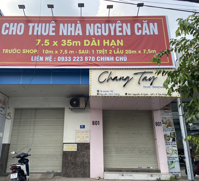 CHÍNH CHỦ CẦN CHO THUÊ NHÀ MẶT TIỀN NGUYỄN ÁI QUỐC – KP 1 – P.TÂN HIỆP – BIÊN HÒA – ĐỒNG NAI.