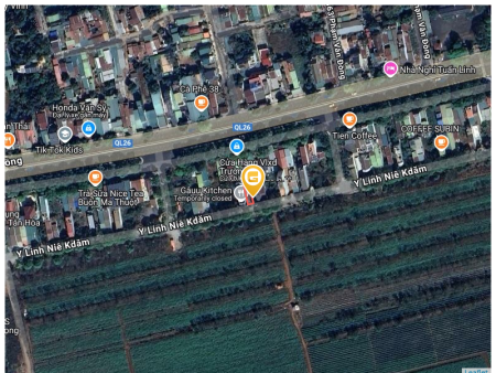 Bán đất BÁN MẶT TIỀN Y LINH NIE KDAM 120m² 2.98 tỷ tại Phường Tân Hòa Thành phố Buôn Ma Thuột