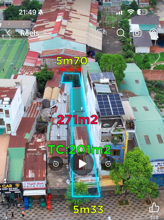 Bán đất 271.5m² 17.9 tỷ tại Phường Tân Lập Thành phố Buôn Ma Thuột