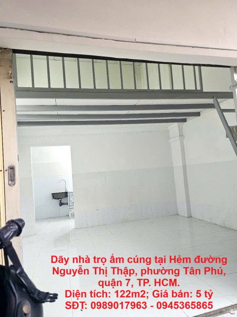 Dãy nhà trọ ấm cúng tại vị trí đẹp quận 7, TP. HCM Đảm bảo Đầu tư là sinh lời!