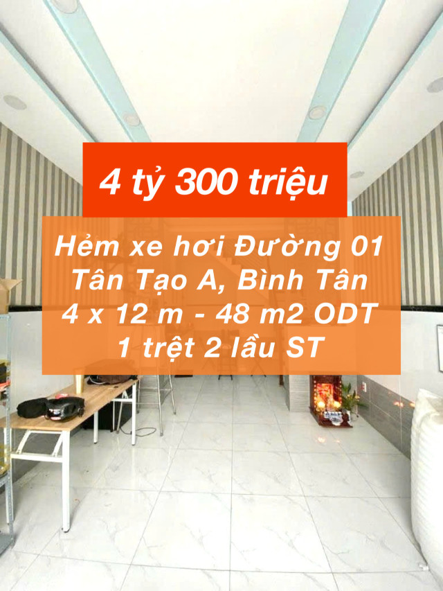 Nhà hẻm xe hơi đường 01 Tỉnh Lộ 10 giá tốt