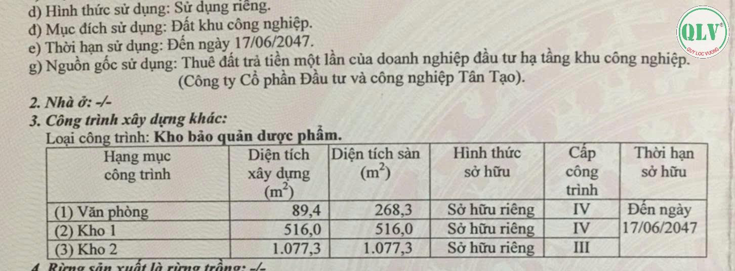 Cần bán xưởng KCN Tân Tạo, Bình Tân diện tích 4.200 m2 giá 70 tỷ.