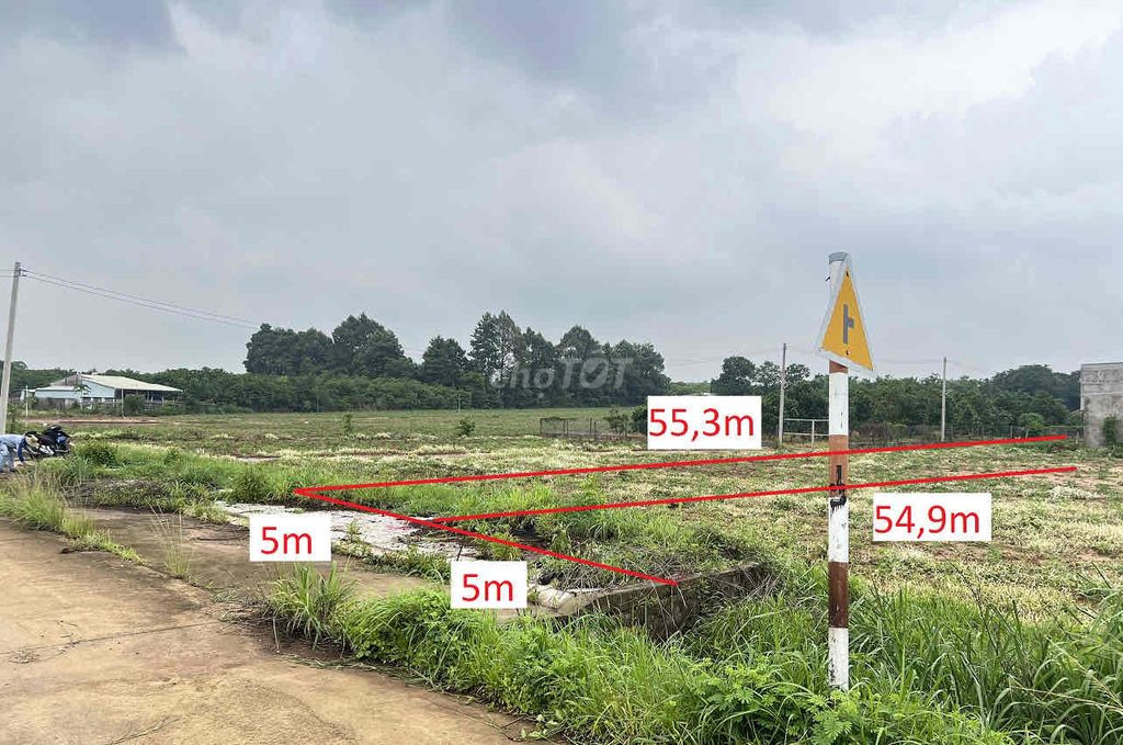 Bán đất 274,5m² ngang 5m giá 1.6 tỷ Phường Tân Thành