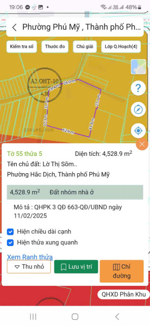 Bán đất 4529.3m² giá 14 tỷ Phường Tân Thành