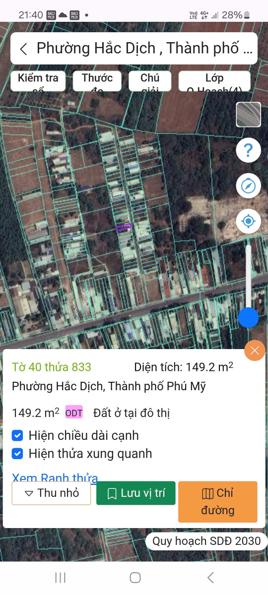 Bán đất 150.1m² ngang 6.0m giá 1.75 tỷ Phường Tân Thành
