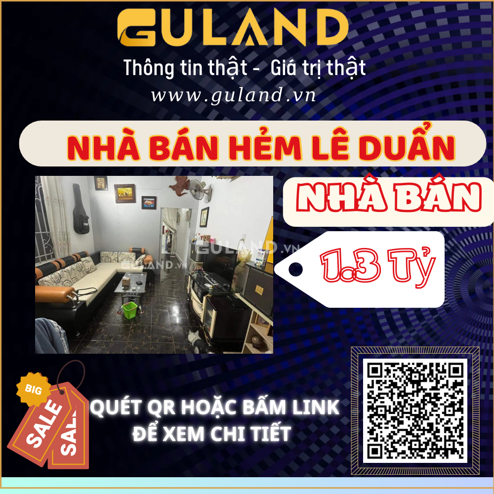 NHÀ HẺM -Lê Duẩn- GIÁ BÁN 950