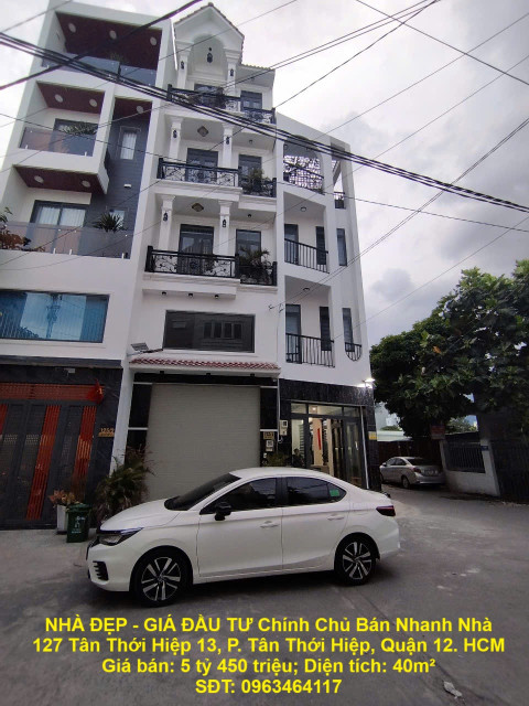 NHÀ ĐẸP - GIÁ ĐẦU TƯ Chính Chủ Bán Nhanh Nhà  P. Tân Thới Hiệp, Quận 12
