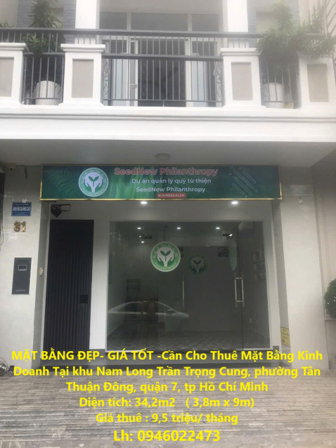 MẶT BẰNG ĐẸP- GIÁ TỐT -Cần Cho Thuê Mặt Bằng Kinh Doanh Tại Phường Tân Thuận Đông, Quận 7