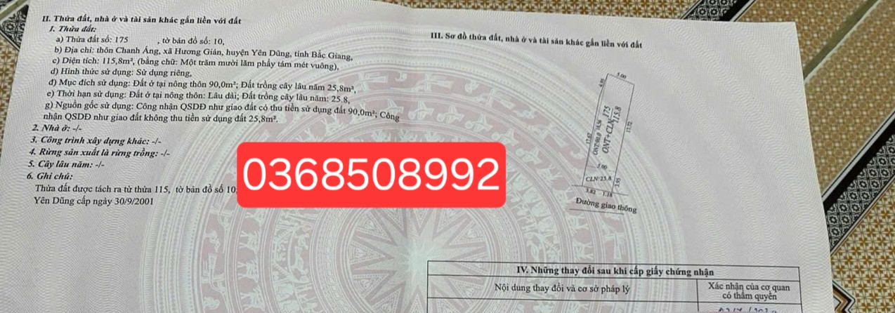 Bán đất 115m² ngang 5m giá 2.26 tỷ Phường Tân Tiến