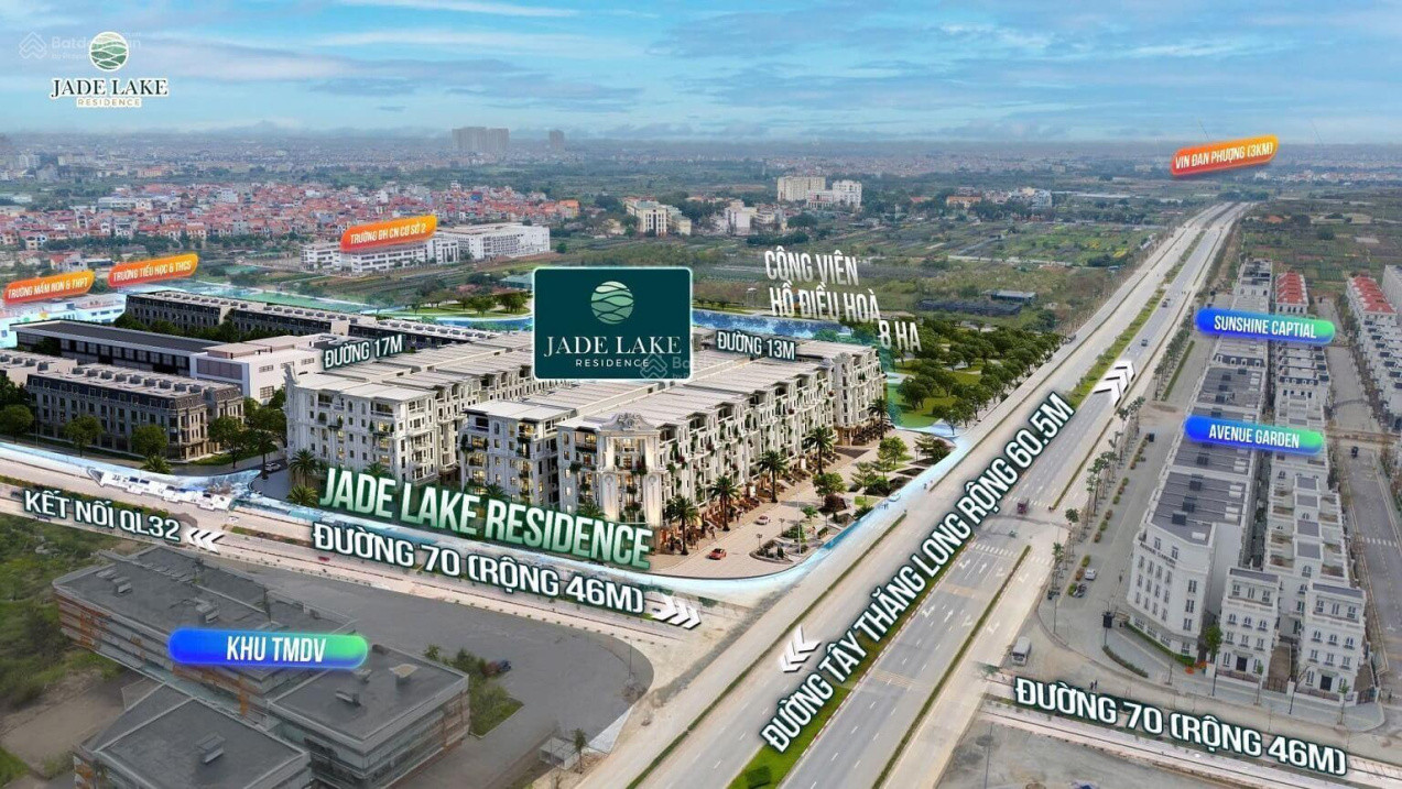 LK Jade Lake Residence- Tây Thăng Long,102m2,mặt tiền 8m,giá rẻ nhất 30.7 tỷ. Quà tặng 400 và ++