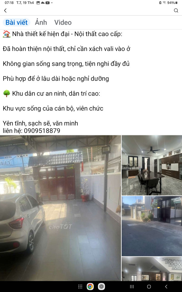 Bán căn biệt thự mini mặt tiền đường Trần Nguyên Đán phường Thống Nhất thành phố Vũng Tàu