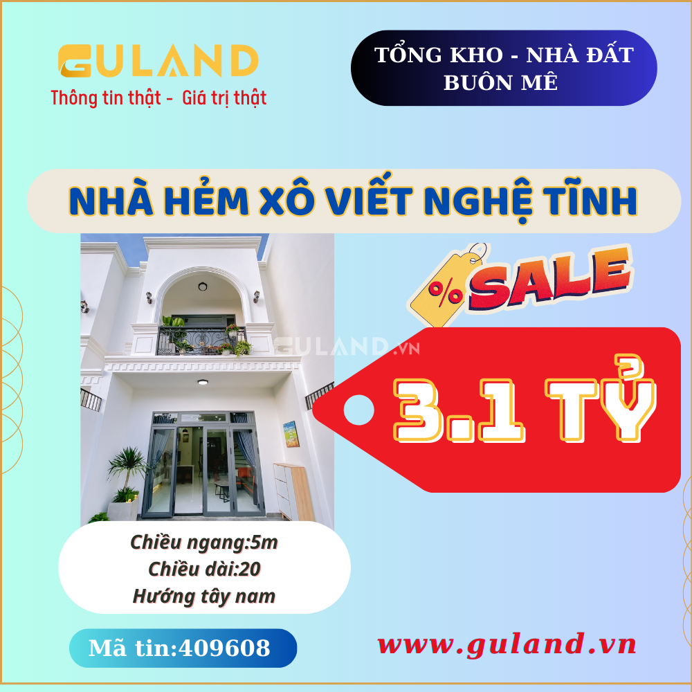 XÔ VIẾT NGHỆ TĨNH- NHÀ MỚI 100% GIÁ  2950 TLCC - GIÁ TỐT