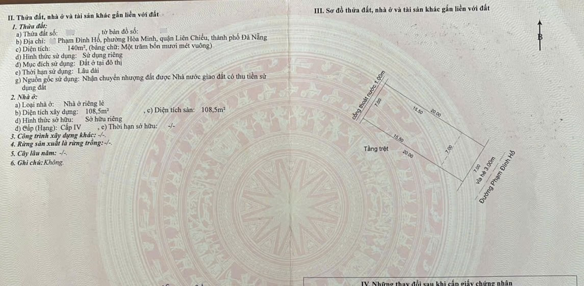 🔴💥Bán nhà C4 đường 10,5m PHẠM ĐÌNH HỔ thông biển