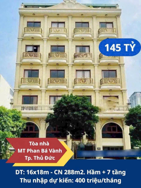 BDS HVL TOÀ NHÀ ĐẸP HẦM 7 TẦNG MT PHAN BÁ VÀNH, THẠNH MỸ LỢI, TP THỦ ĐỨC