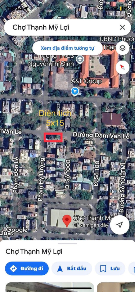 Bán đất dự án khu dân cư Thạnh Mỹ Lợi Quận 2 góc 2 mặt tiền đường Đàm Văn Lễ & Phạm Hy Lượng Cạnh Chợ Thạnh Mỹ Lợi