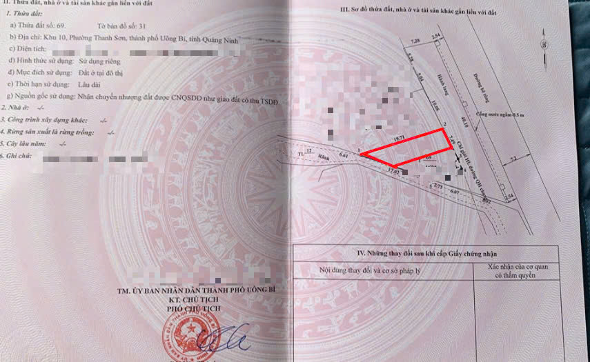 A321 - Đất Mặt tiền kinh doanh - Khu 10 - Thanh Sơn - Uông Bí - Quảng Ninh