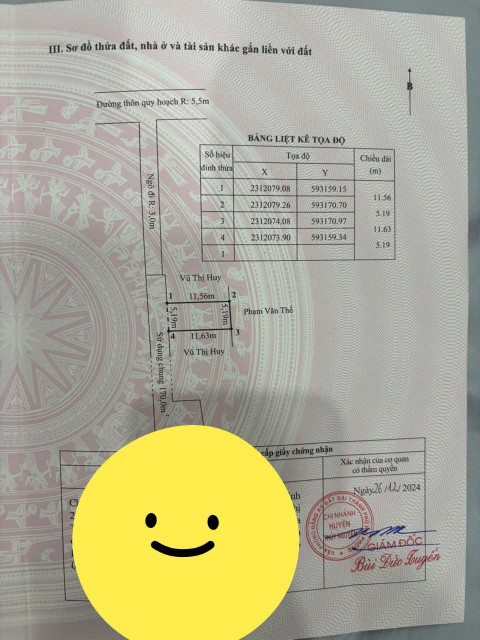 Bán 60 m Lâm Động ngõ ô tô rộng hơn 3 m. Gần đường quy hoạch 36m. L/h: 076.231.9990 e Thuý