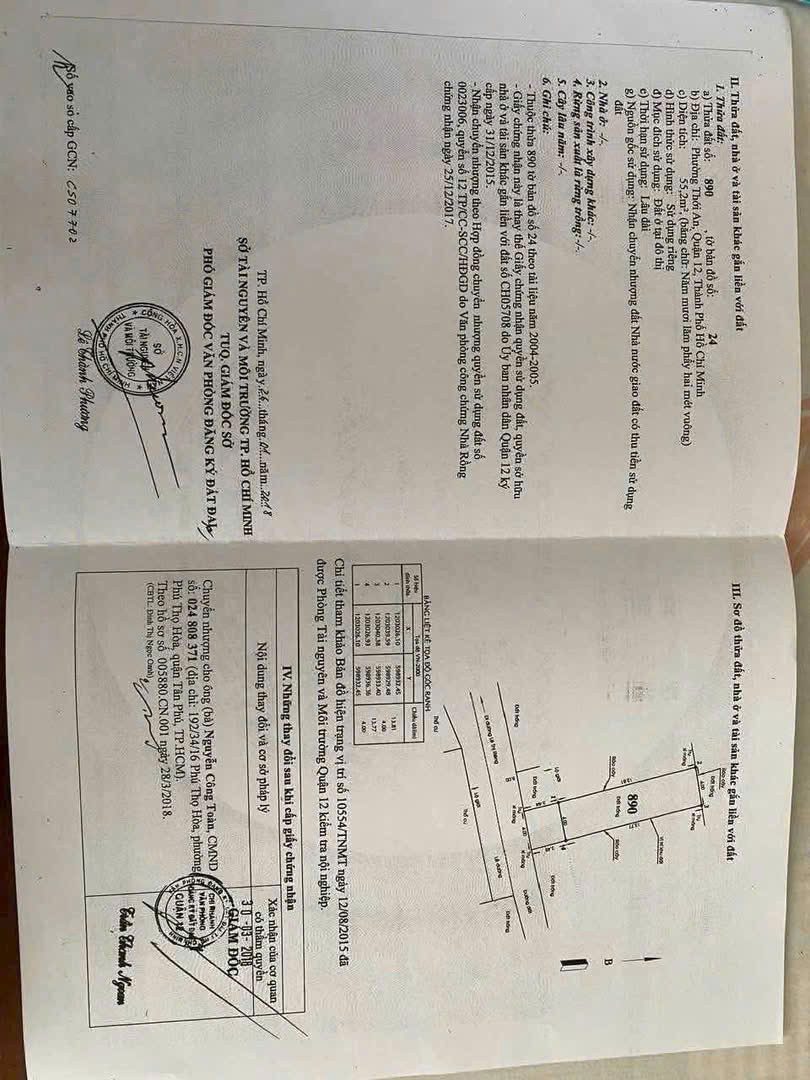 Bán đất 56m² full thổ cư ngang 4m giá 4.55 tỷ tại Phường Thới An