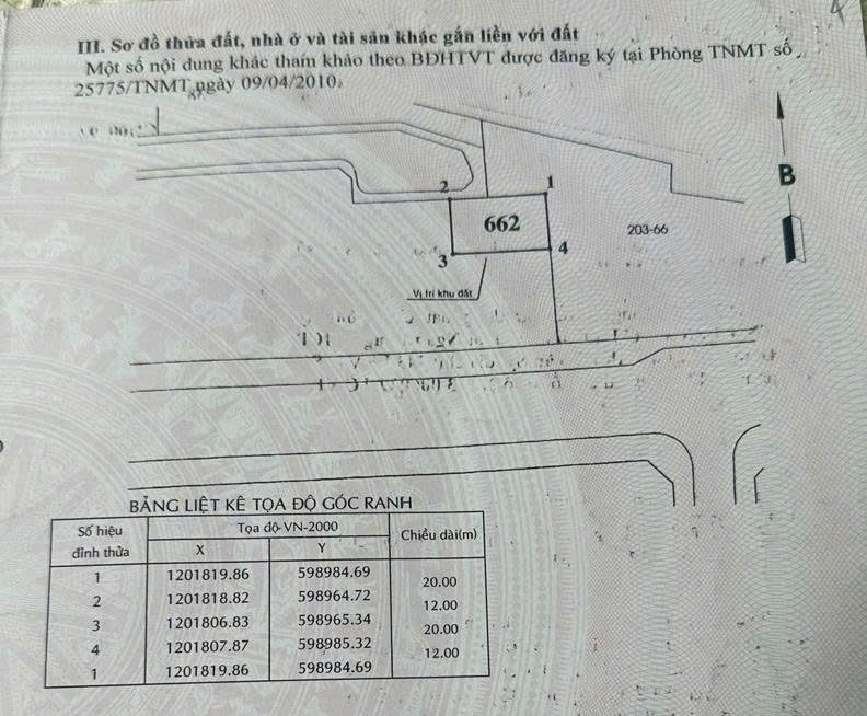 BÁN ĐẤT BIỆT THỰ 240M² – SỔ RIÊNG – KDC PHÚ NHUẬN, PHƯỜNG THỚI AN, TP.HCM – MẶT TIỀN 20M