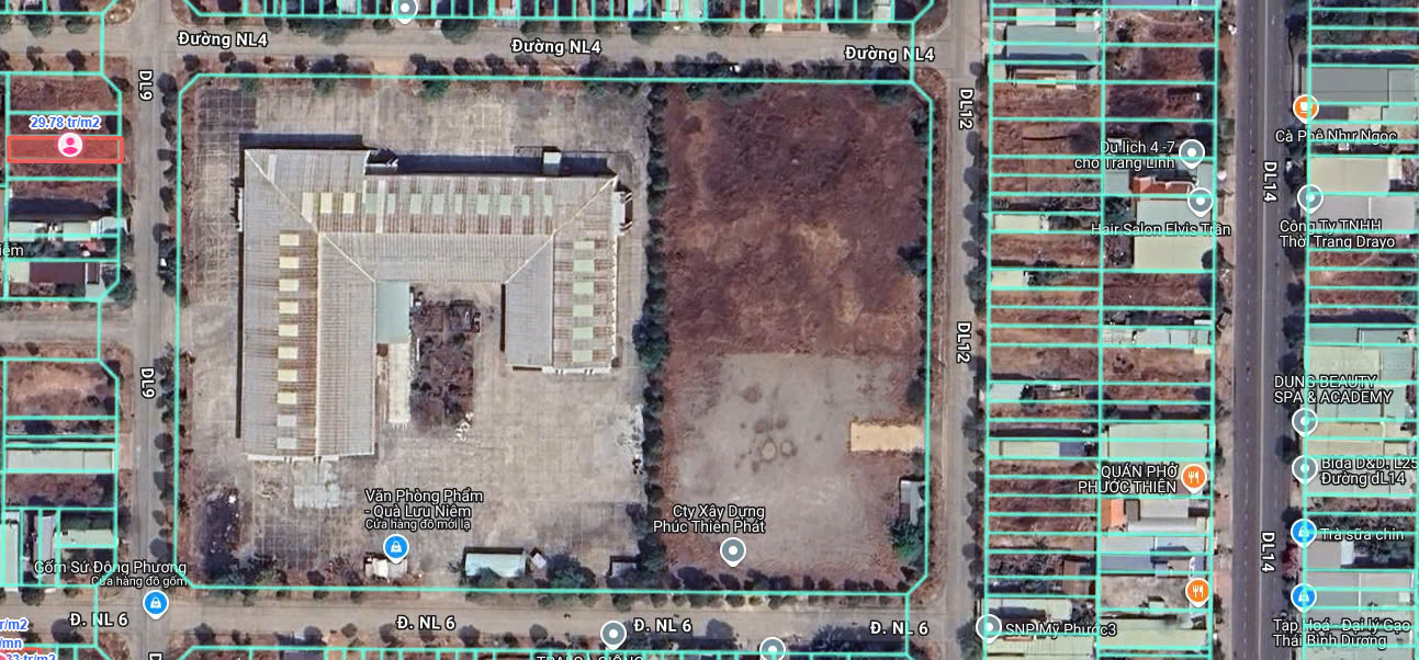 Bán đất 188.7m² tại Phường Thới Hòa Thị xã Bến Cát