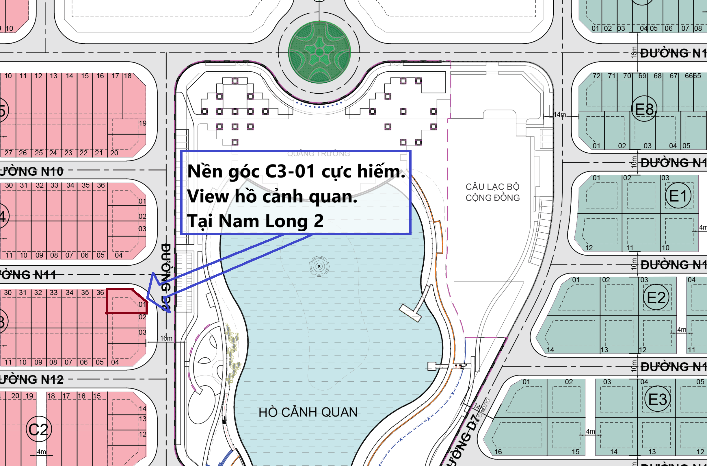 CỰC PHẨM C3-01 NAM LONG 2 – CHÍNH CHỦ GỬI BÁN "HOA HẬU" VIEW HỒ TRỰC DIỆN