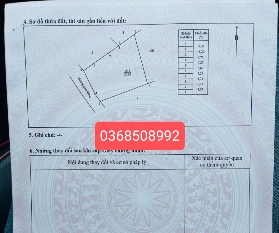 Bán đất 205m² có sẵn 65m² thổ cư ngang 14,5m giá 2.65 tỷ tại Phường Tích Lương
