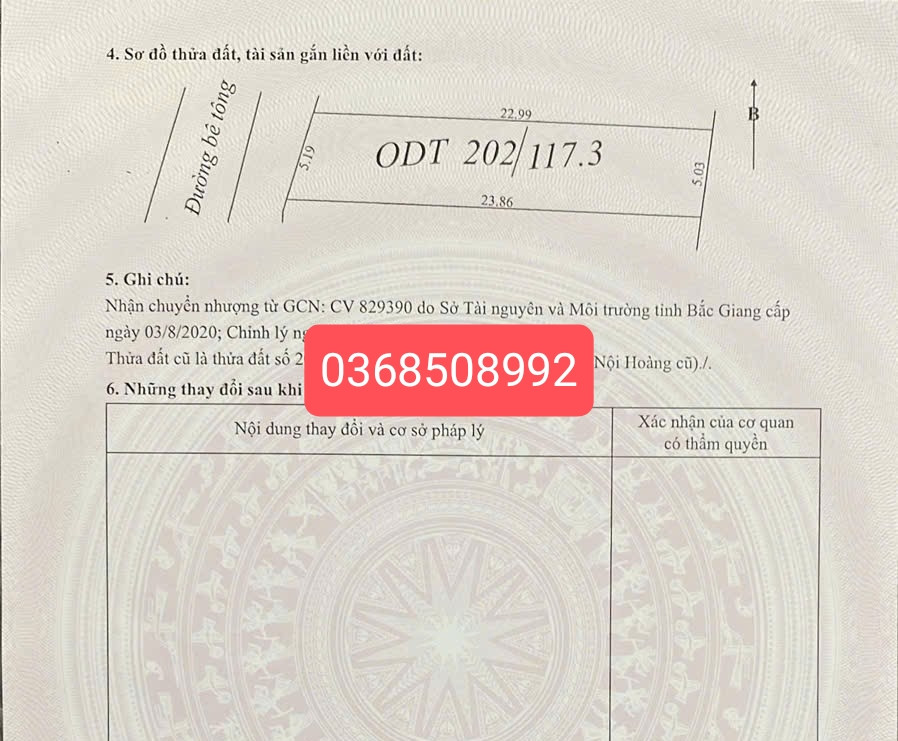 Bán đất 117m² ngang 5,2m giá 2.7 tỷ Phường Tiền Phong