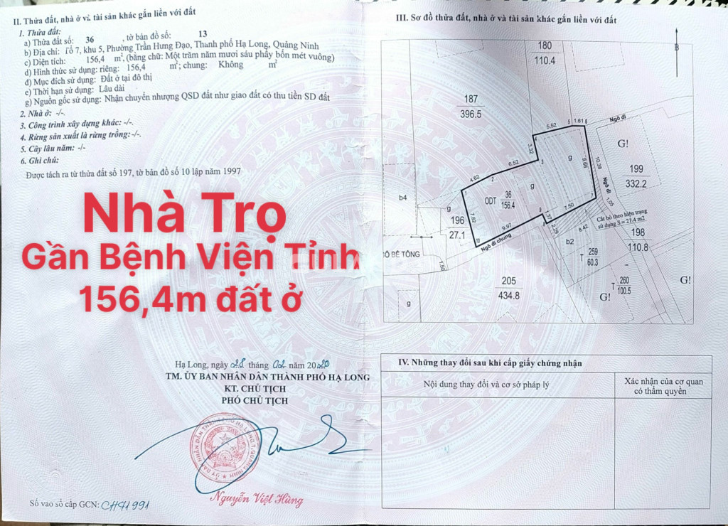 Bán Nhà Trọ Gần Bệnh Viện Tỉnh