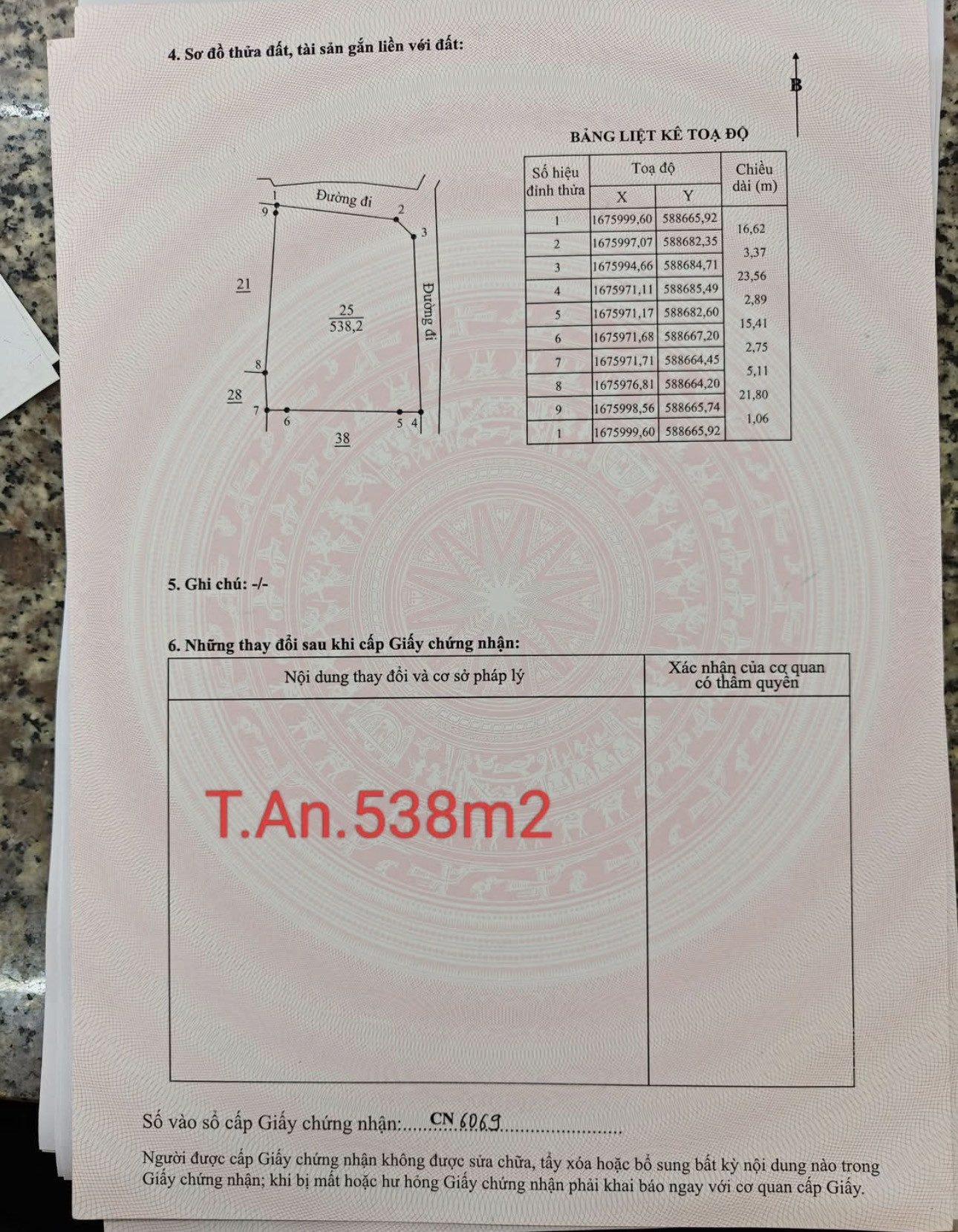 Bán đất 538m² ngang 20m giá 399 tr tại Phường Trương Quang Trọng