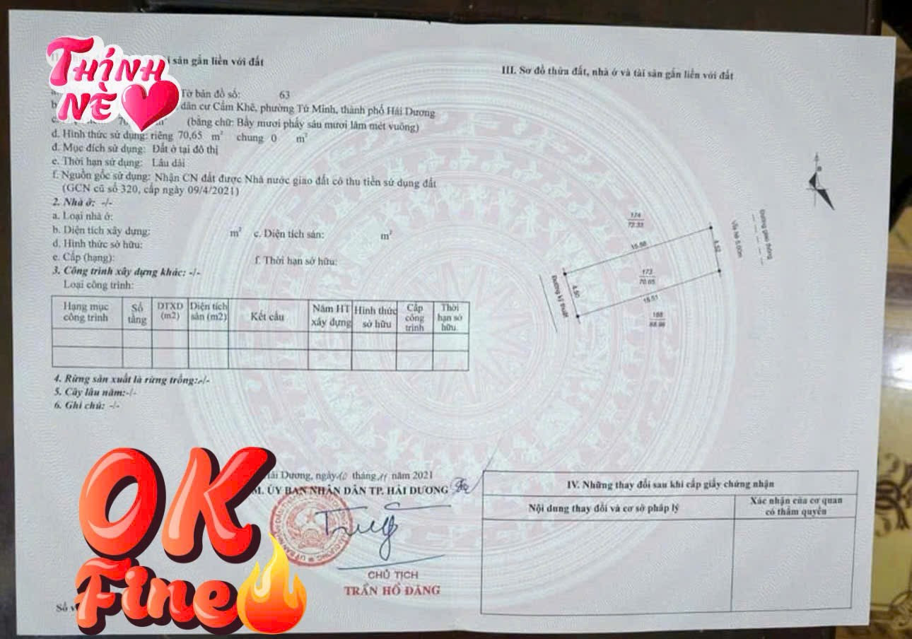 ❌ ĐẤT KHU QUÂN ĐỘI CẨM KHÊ - TỨ MINH- (Phía Tây) THÀNH PHỐ HẢI PHÒNG
