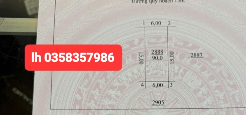 Bán đất 90m² ngang 6m giá 1.78 tỷ Phường Vạn Xuân