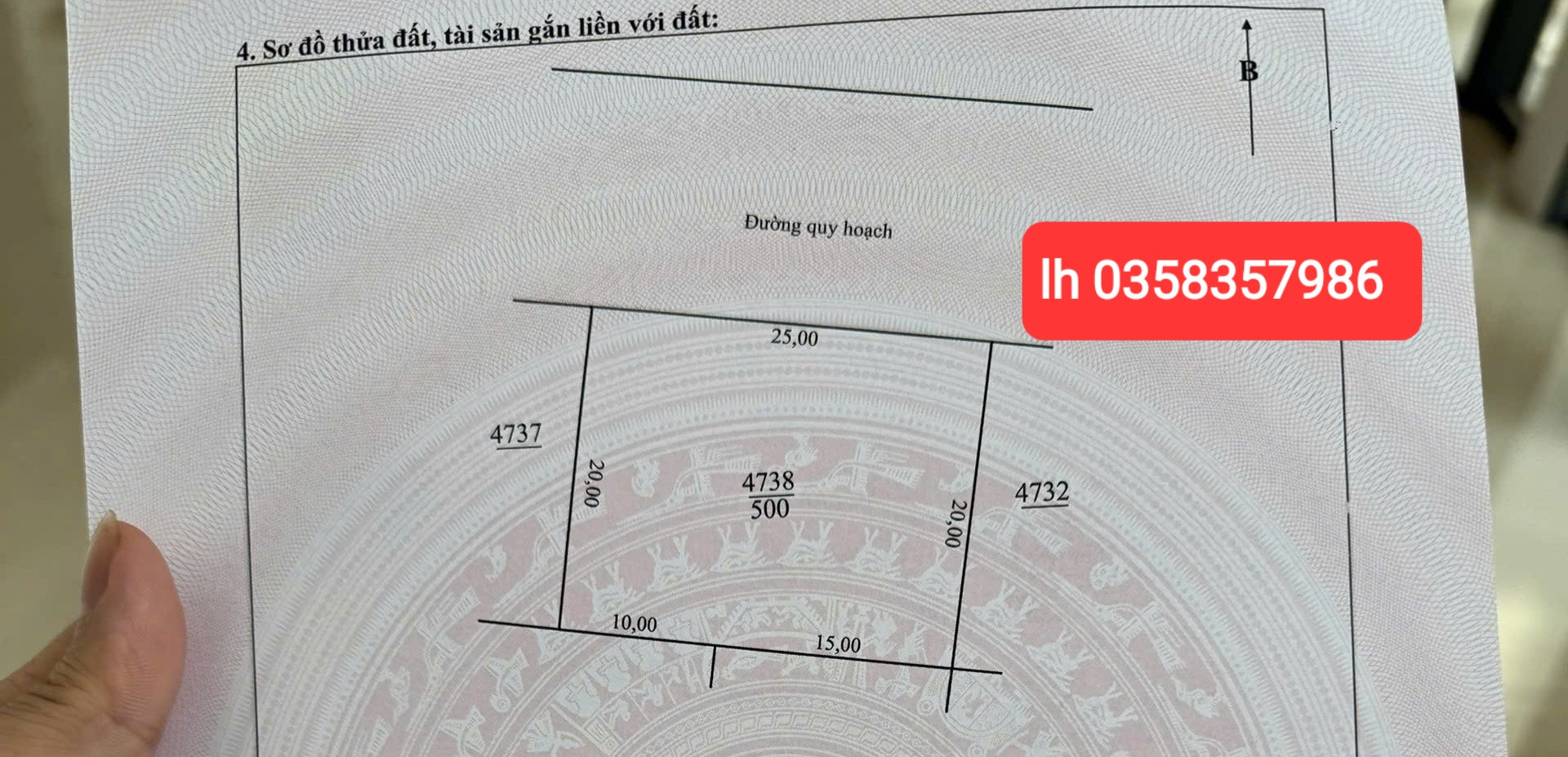 Bán đất 500m² full thổ cư ngang 25m giá 8.03 tỷ tại Phường Vạn Xuân