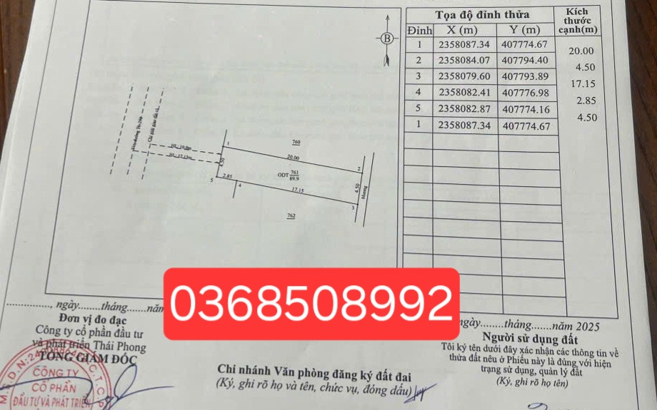 Bán đất 89,9m² ngang 4,5m giá 3.2 tỷ Phường Việt Yên