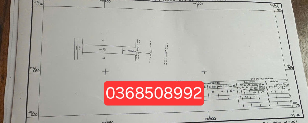 Bán đất 77,8m² ngang 4,5m giá 2.7 tỷ Phường Việt Yên